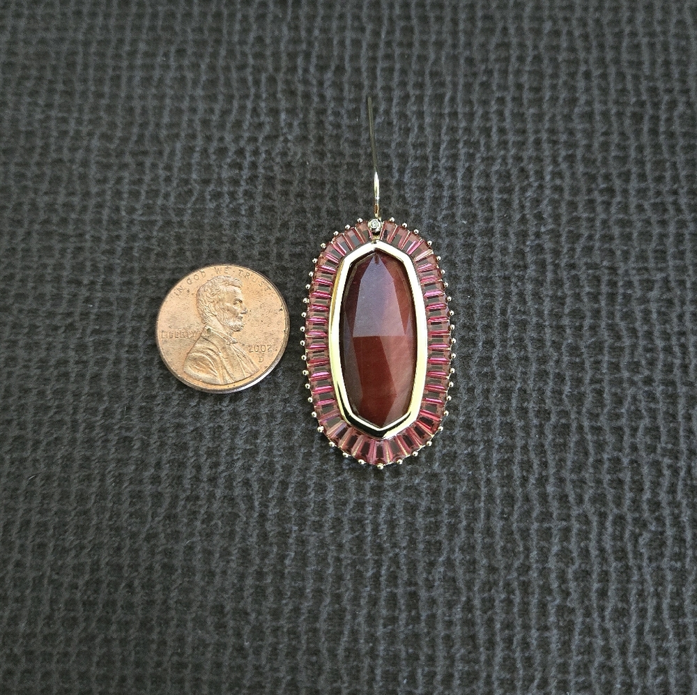 Kendra Scott "Baguette Elle" Drop⬇️ Earrings - Picture 9 of 16